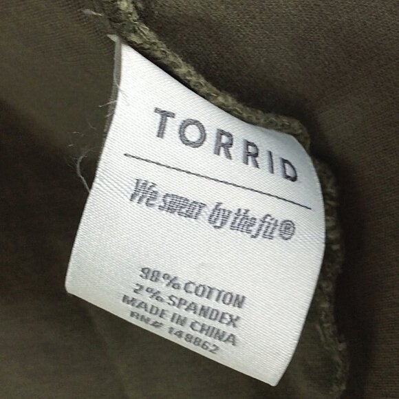 Torrid Military Army Green Anorak Utilty Jacket Women's Plus Size 3X Canvas - Picture 11 of 12